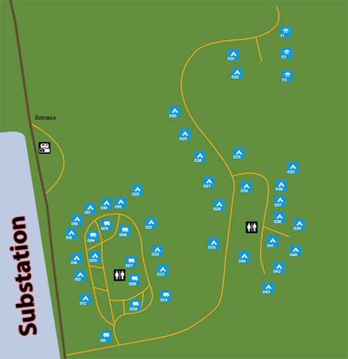October Mountain Campground Map